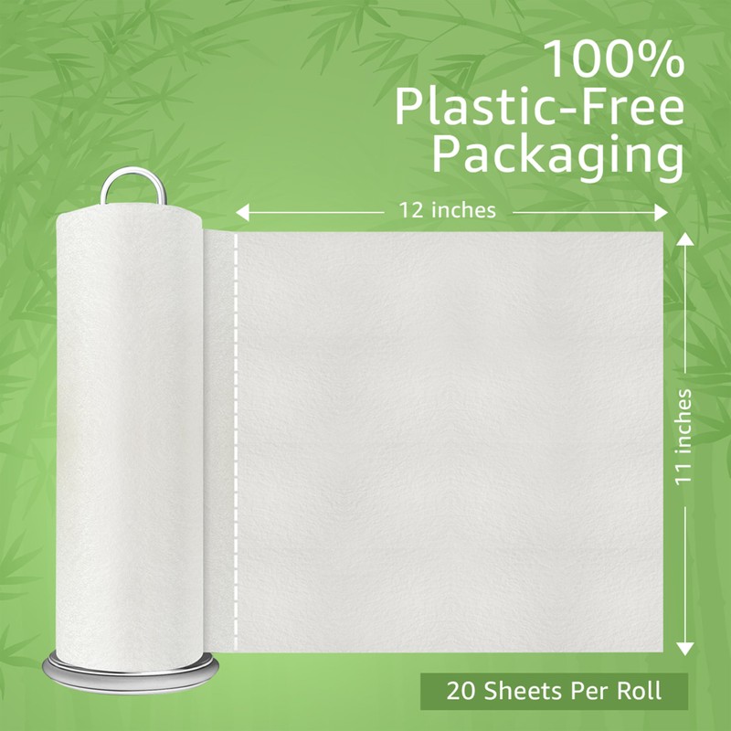 Jenvita Reusable Paper Towels Bamboo | Ultra Absorbent & Durable