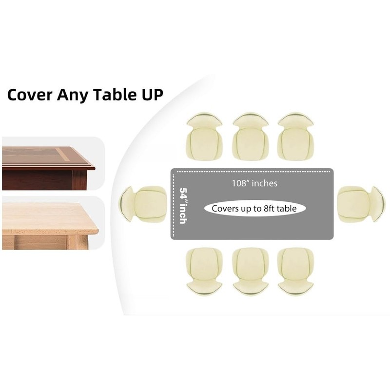 Evershine (12-Pack Heavy Duty Plastic Table Covers Tablecloth (Reusable) (Rectangle