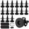 Acrux7 16 Pack Adjustable Leveling Feet, 3/8"-16 Thread T-Nut Kit