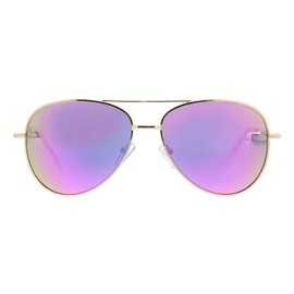 Peepers by PeeperSpecs Heat Wave Aviator Sunglasses, Pink/Gold-Reading, 56 + 2.5