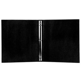 JAM Paper Kraft 1 Inch Binder - Black Recycled Kraft 3 Ring Binder - Sold Individually