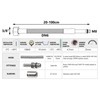 50cm Long M8 x 3/8" Inch BSP Flexible Tap Connector
