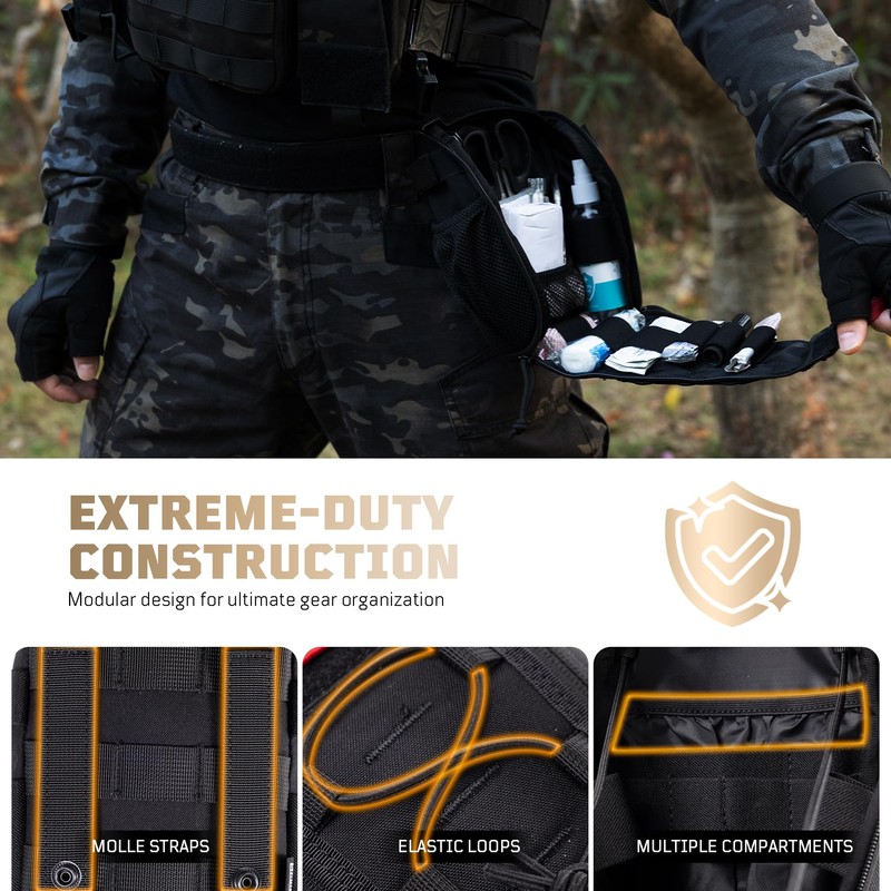 ONETIGRIS IFAK Molle Pouch - Tactical First Aid Bag Medical