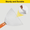 Utoolmart 2Pcs Putty Knife, 6 Inch Carbon steel Stiff Putty