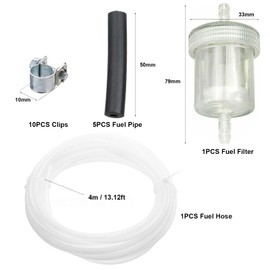 Pulchra 17PCS Diesel Heater Fuel Line Kit Car Air Parking Heater Tube Fuel Hose Line Pipe Filter for Webasto Eberspacher Replacement