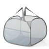 Kimmama Laundry Baskets, Foldable Pop-Up Mesh Collapsible Hamper with Side