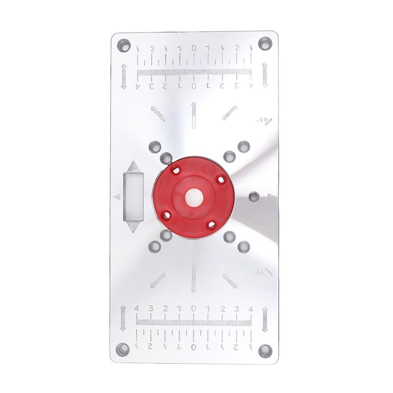 Router Table Insert Plate Woodworking Aluminum Router Plate with 4
