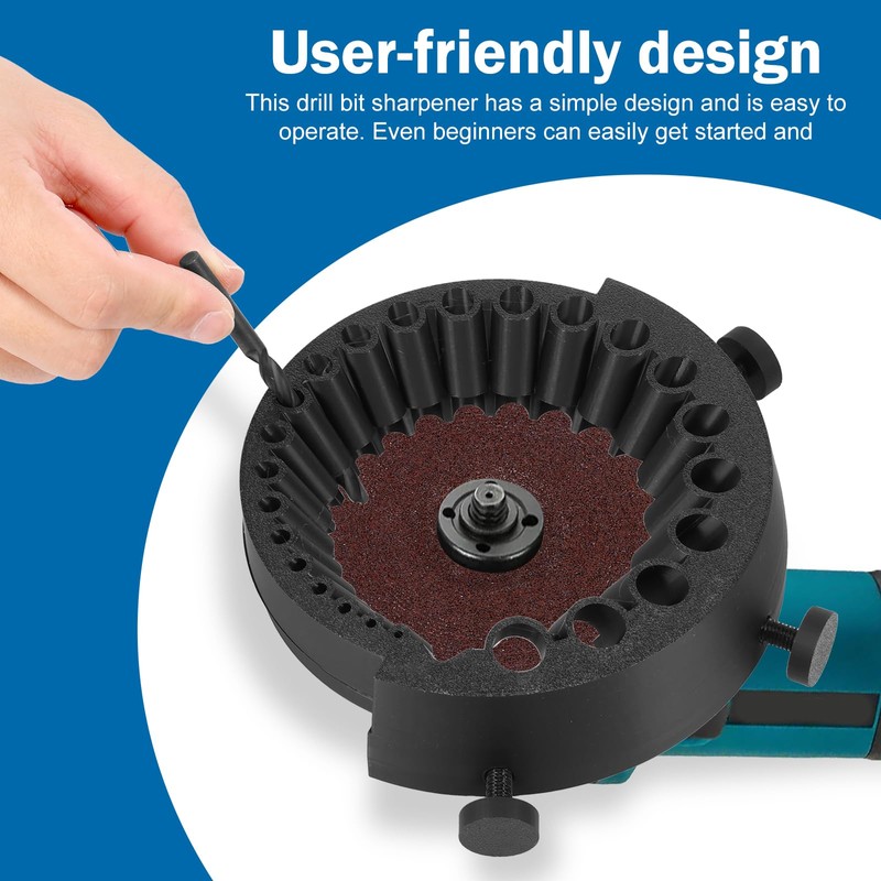Drill Bit Sharpener Efficient Plastic Drill Bit Sharpening Jig Multipurpose
