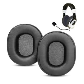 HTINDUSTRY Ear Pads Replacement Cushion Compatible with Turtle Beach Ear Force XC1 X11 X12 X2 X3 X31 X32 X4 X41 X42 Headsets Ear Pads with Softer Protein Leather/Memory Foam
