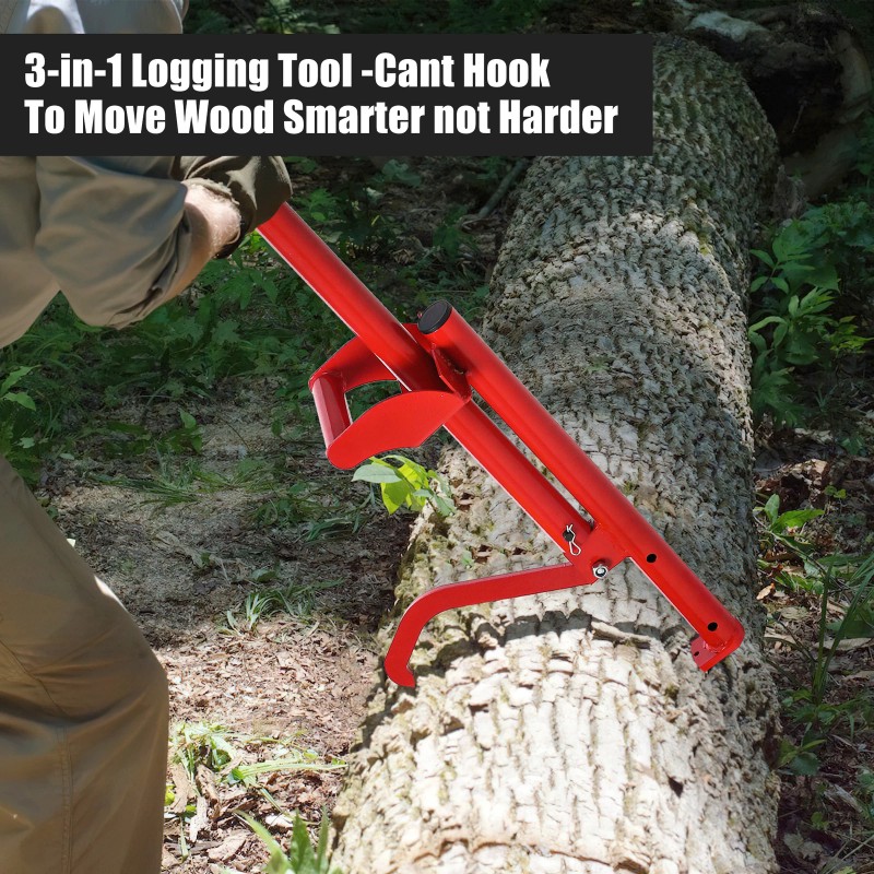 Unbranded 3-in-1 Logging Tools and Equipment Log Hauler Cant Hook