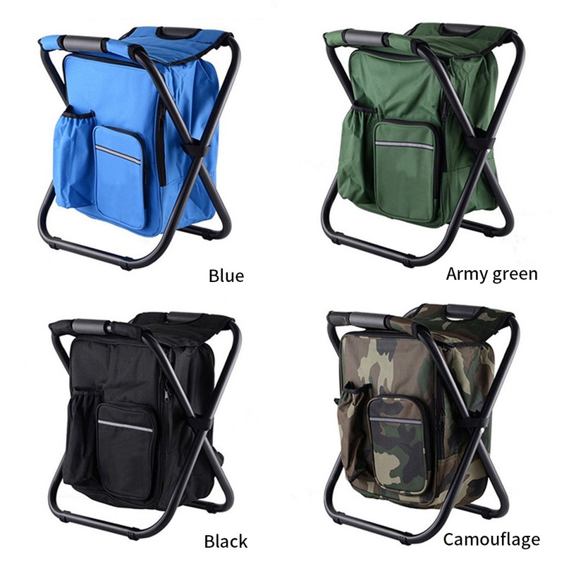 Portable Ice Chair Cooling Seat Ice Stool Foldable Insulated Ice