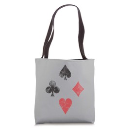 Vintage Playing Card Suits, Spades, Hearts, Diamonds, Clubs Tote Bag
