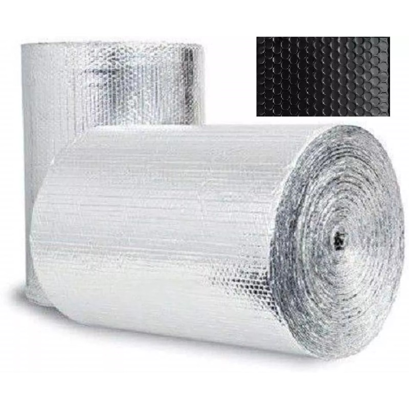 IES REFLECTIVE BLACK / SILVER FOIL Double BUBBLE Foil Insulation