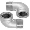 ISDVBUY 2 Pack 304 Stainless Steel Elbow, 90 Degree Pipe