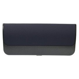 Tacy H-170-6 Glasses Case, Stylish, Two-tone Hard Case, Push Type, ABS Resin, Polyurethane, Navy