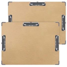 Acocony 11x17 Clipboard Three Clip with Hardware Corner Guard Extra Large Clipboard Hardboard 11 x 17 Clipping Board Log Color Pack of 2