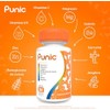Punic 30 cápsulas de Vitamina C Vitamina D3 Jengibre Curcuma