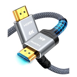 SNOWKIDS 15 Metre 4K HDMI Cable, HDMI to HDMI Cable 4K @ 60Hz HDMI Nylon Braided Support Video 4K 2160p, Audio Return Channel, HDCP, Compatible with TV, Monitor