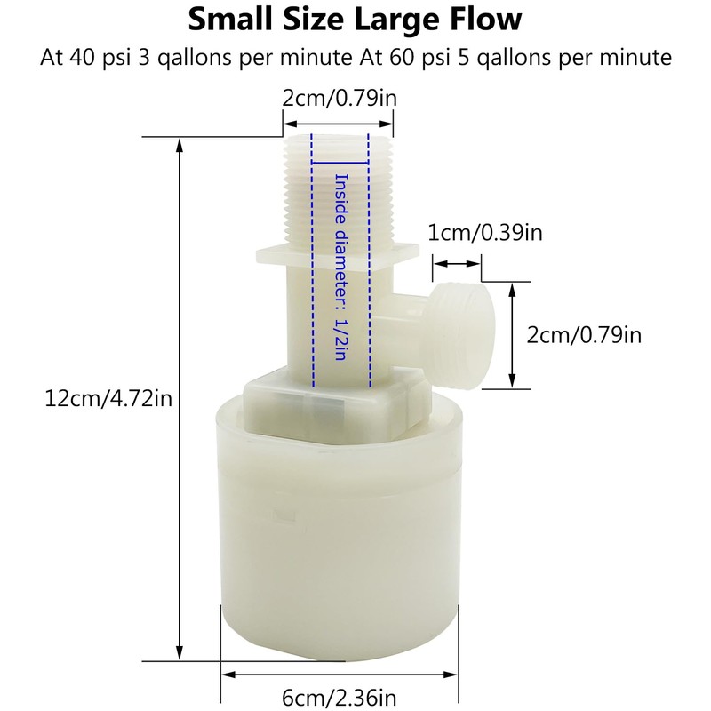 Water Float Valve, Water Level Control Water Tank Traditional Float