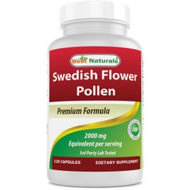 Best Naturals Swedish Flower Pollen 4:1 Extract 500 mg - 120 Capsules