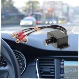 PartyKindom Bass Control for Subwoofer in the Car - Universal Volume Control with RCA Button for Optimal Bass Control and Volume Adjustment Ideal for Mono Amplifiers