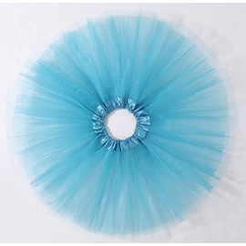 Aslana - Faldas de tutú de 3 capas para niñas pequeñas de 3 a 10 años, fiestas de disfraces de Halloween, #03 Turquesa, Small