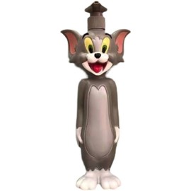 Cartoon Empty Bottle Toy Pressure Reduction Versatile Press Bottle Toy Ornament for Home Grey Cat Style