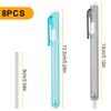 Lotsdonxia 8-Piece Eraser Kit Retractable Pen Style Erasers Set for