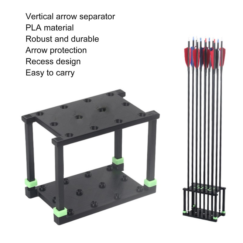 Arrow Separator Stand Arrow Rack PLA Rectangle Shape for Archery