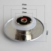 FASTROHY 2Pcs Chrome Basin Waste Easy Pop Up Bathroom Sink