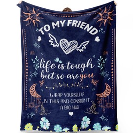 Best Friend Birthday Gifts for Women, Best Friend Blanket, Unique Friendship Gift for My Best Friend, Bestie, BBF, Soul Sister, for best friend - Throw Blankets 50x60…