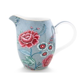 PIP STUDIO Flower Festival Jug Light Blue 0.95 L