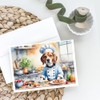 Caroline's Treasures Beagle The Chef Greeting Cards Pack of 8