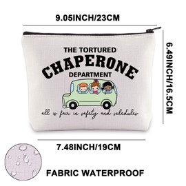 G2TUP Field Trip Chaperone Makeup Bag Chaperone Gifts Tortured Chaperone Department Gifts Chaperone Squad Bag (Chaperone)