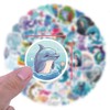 Bifarde 60Pcs Cute Cartoon Dolphin Stickers - Vinyl Waterproof Aesthetic