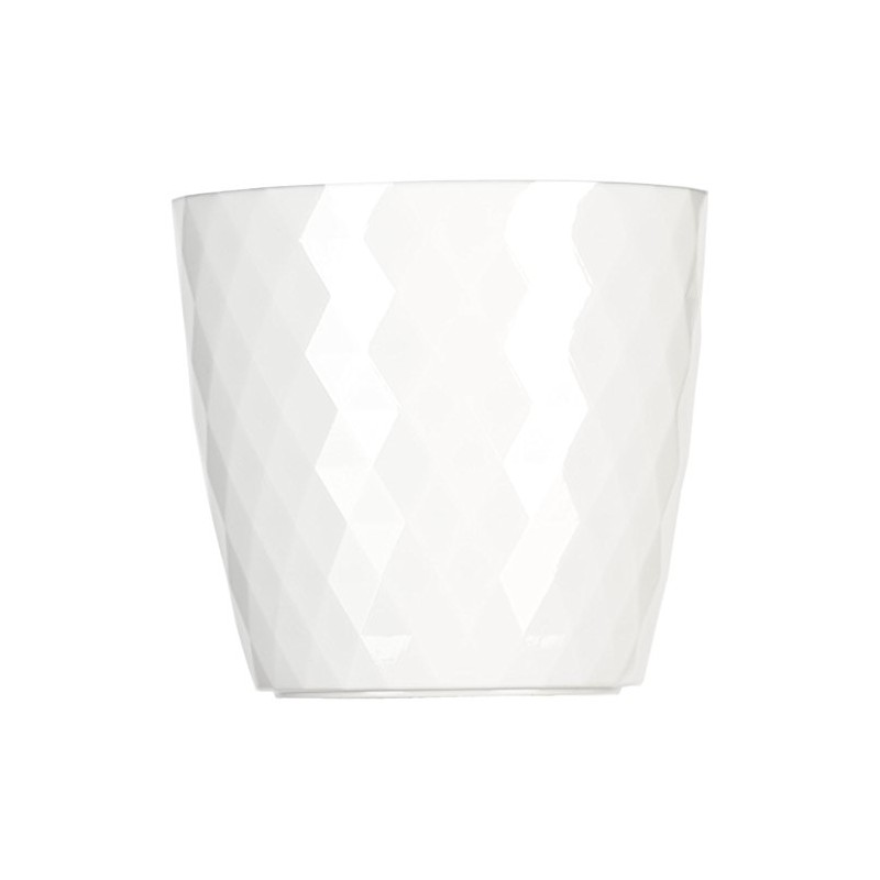 Don-Plast Dcrl 18 Cristal Flowerpot, 180 x 170 mm, White,