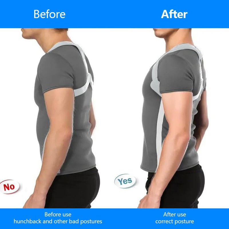FDEETY Back Straightener Back Support Belt Adjustable Straight Posture Trainer