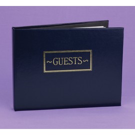 Hortense B. Hewitt Wedding Accessories Guest Book, Navy, 7.5-Inches x 5.75-Inches