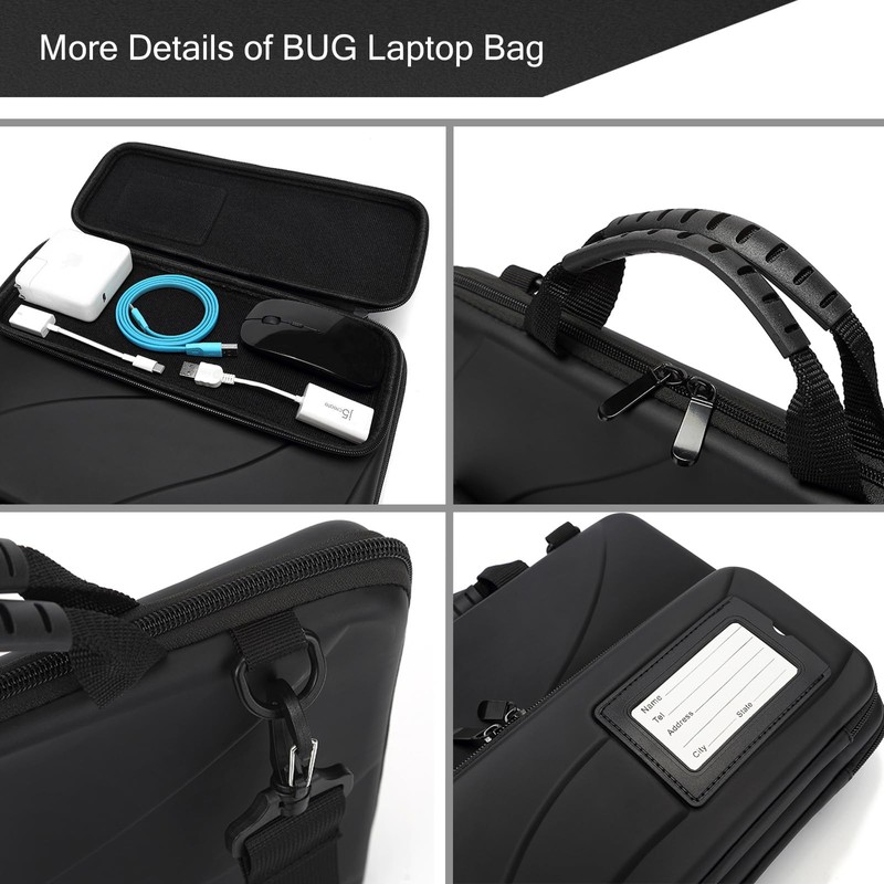 BUG 14.2-15.6 Inch Laptop Case Hard Shell, Protective Laptop Carrying