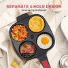 RANX INGST 4-Cup Egg Pan with Lid, Nonstick Omelette Skillet