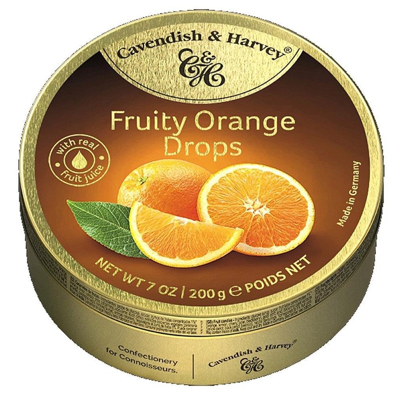 Cavendish & Harvey | Fruity Orange Hard Candy Drops |