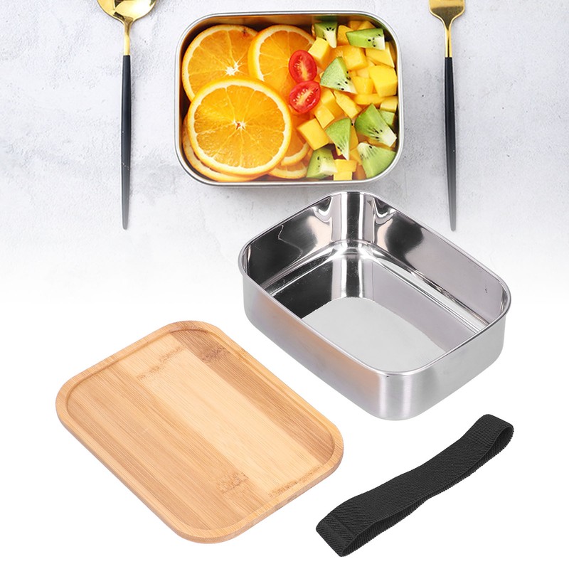 Bento Lunch Box 304 Stainless Steel Secure Bento Boxes with