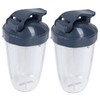 24OZ Transparent Blender Cup Container Lid Set Replacement Fit for