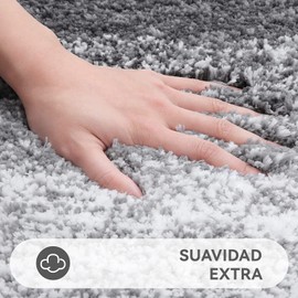 BIMOZY Tapete para Baño Alfombra Antideslizante,Tapete para Piso Lavable a Máquina con Microfibras Suaves Absorbentes de Agua,Baño de Felpa Gruesa,Superabsorbente, Adecuada para Baño, Cocina, Salón