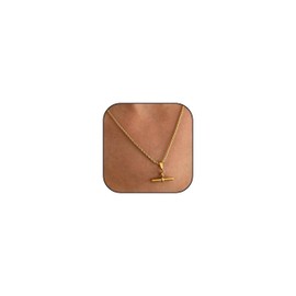 JAVARNV T Bar Necklace for Women Gold Toggle Pendant Necklaces Dainty Chain Necklace Minimalist Jewelry Gifts for Daily Outfits
