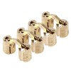 4Pcs Pack Copper Brass Cabinet Gift Box Concealed Barrel Hinge