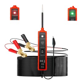 MAEZOE Car Power Circuit Probe Tester, 6-24V DC Circuit Tester, Short Circuit & Polarity Tester with LED & Buzzer Alerts, 13FT Long Test Lead