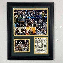 Legends Never Die, Inc. Baylor Bears | 2020-2021 National Champions | 12"x15" Framed Photo Collage | Collage