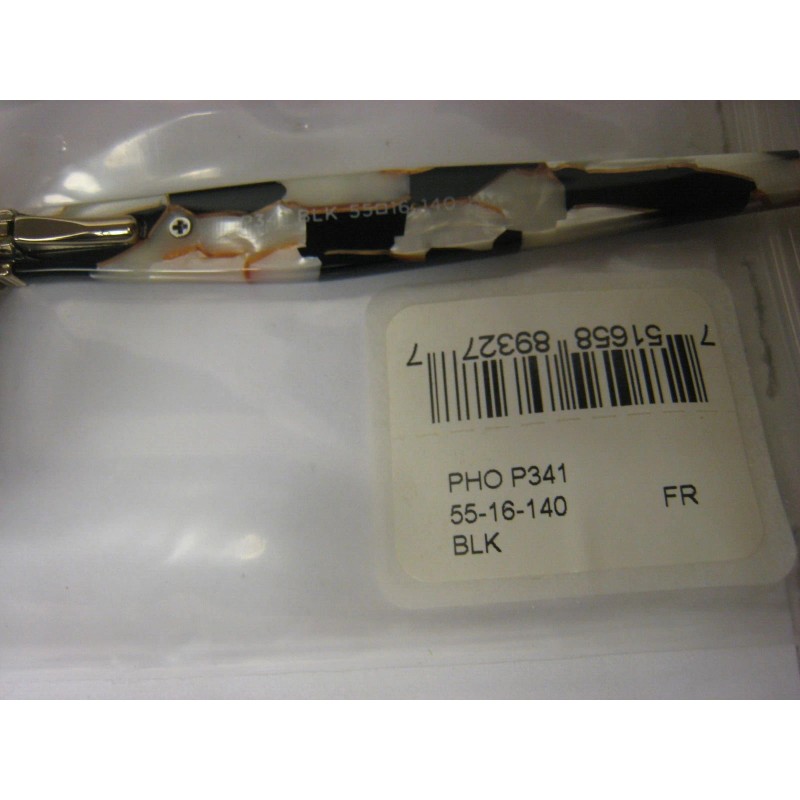 Phoebe Couture Eyeglass Frames P341 BLACK 55-18-140-38 With Case