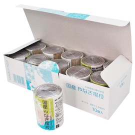 Toothpick Bulk Purchase Set JP-08 Japanese Willow Toothpicks, Approx. 2.6 inches (65 mm), Set of 10